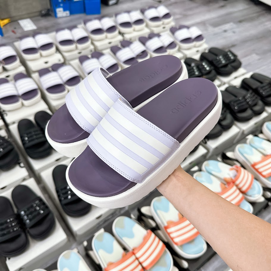 Dép Adidas Adilette Platform Silver Dawn [ IF3421 ]