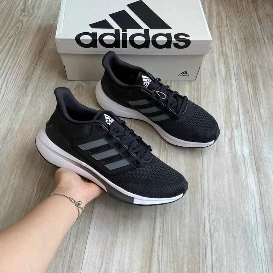Giày Adidas EQ21 Run Black Iron Metallic [ H00512 ]
