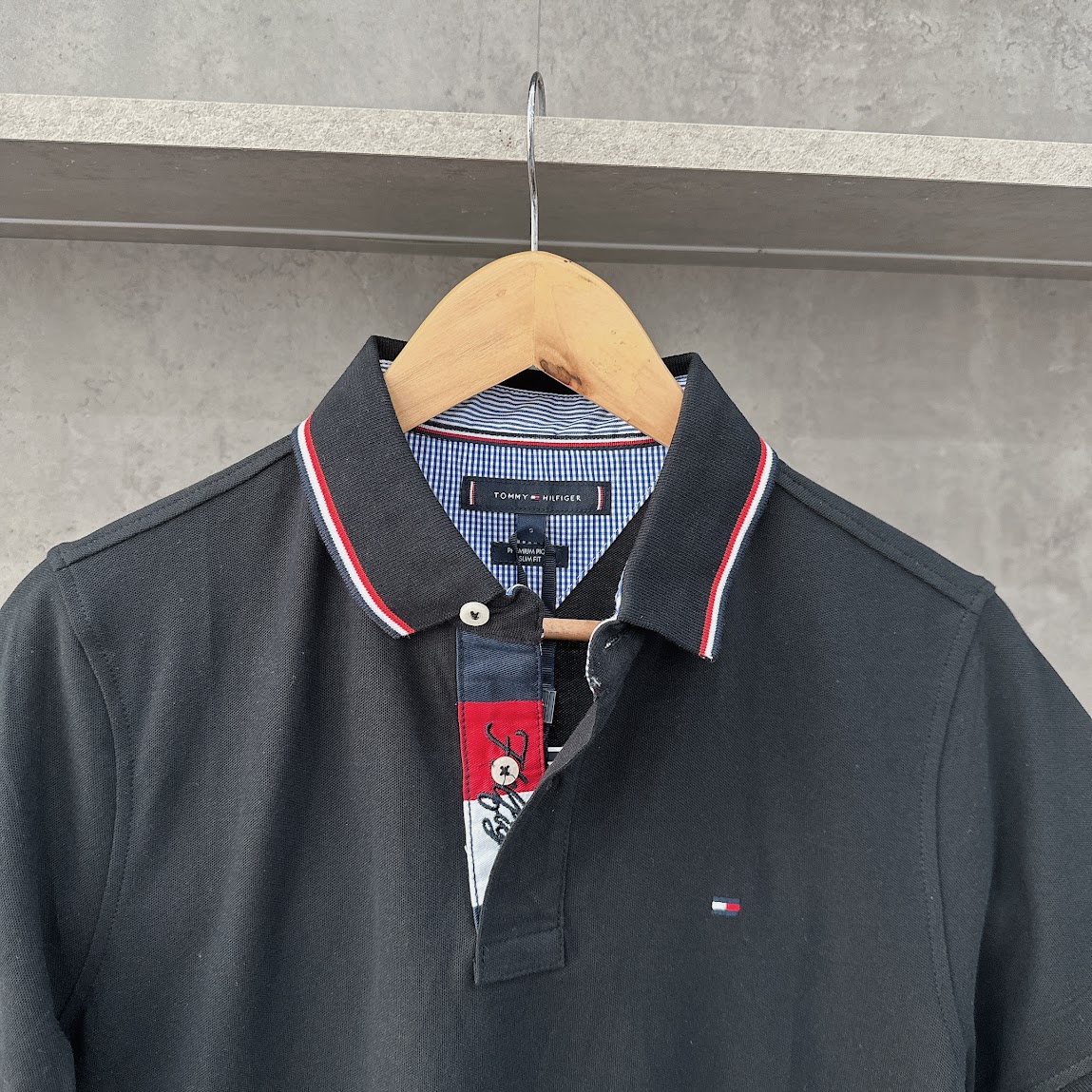 Áo Polo Tommy Hilfiger Premium Pique Slim Black [ 6800358202 ]