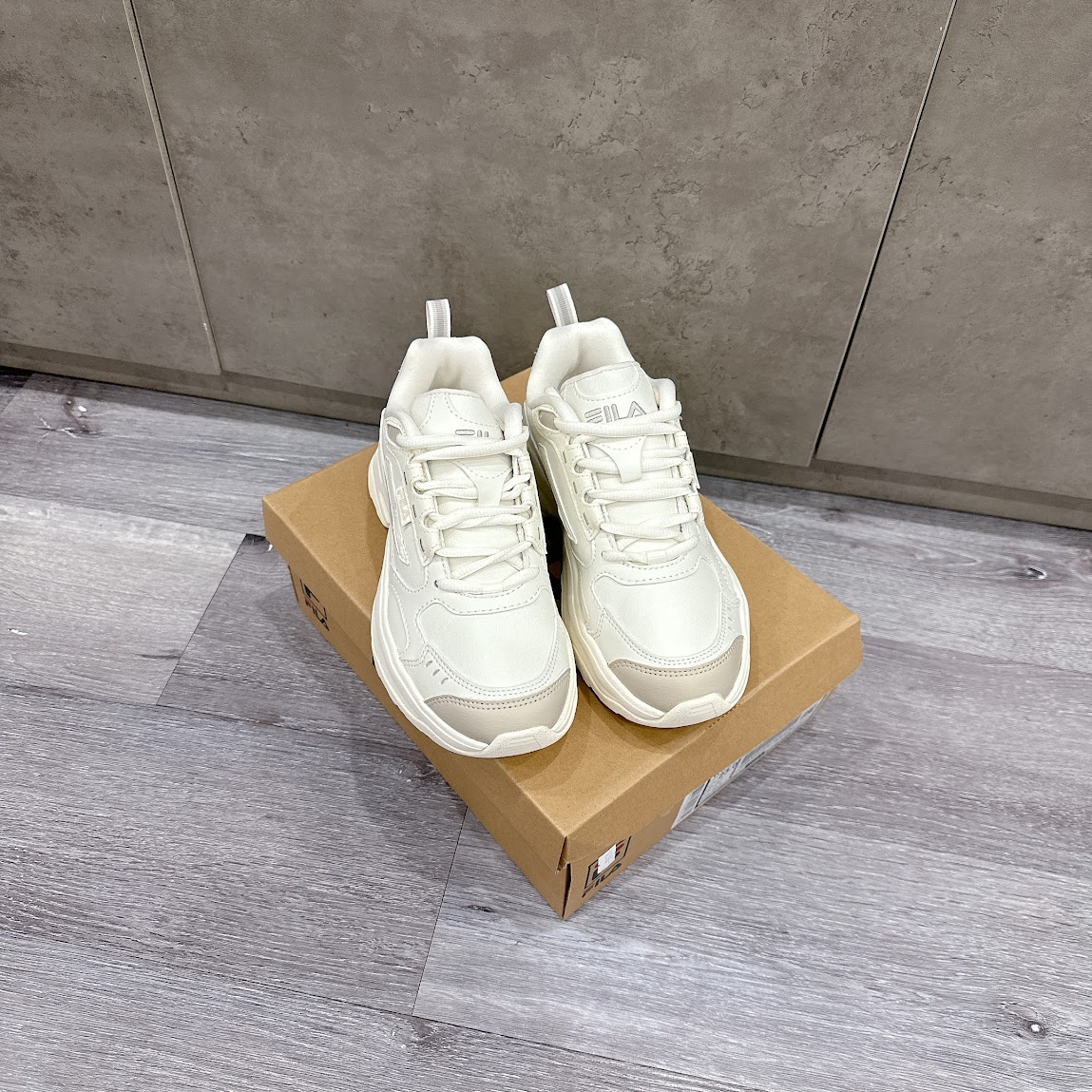 Giày Fila Precursor Wood Block White [ 1RM02259E-924 ]