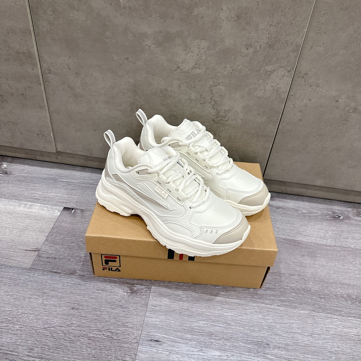 Giày Fila Precursor Wood Block White [ 1RM02259E-924 ]