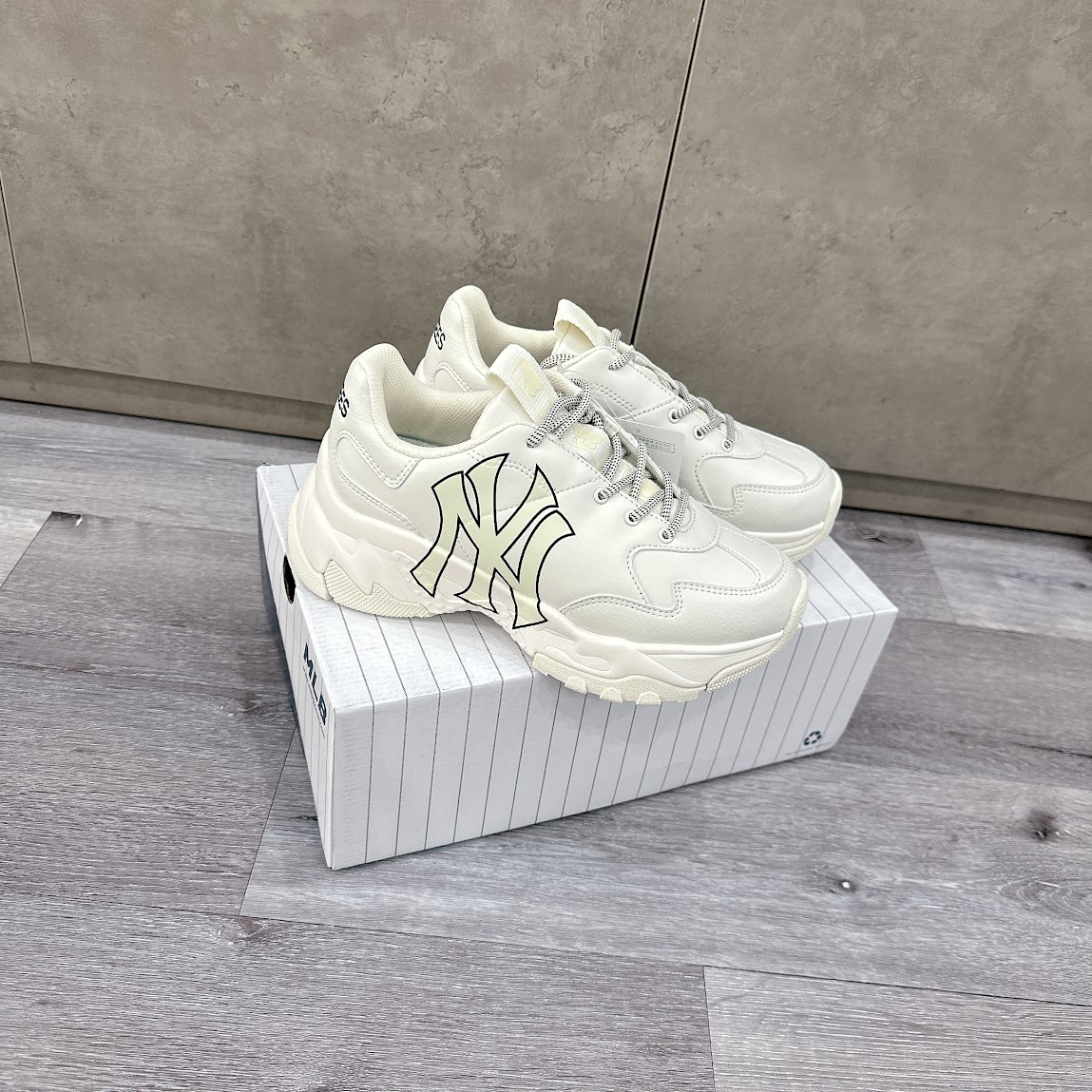 Giày MLB BigBall Chunky A New York Yankees [ 3ASHC101N-50IVS ]