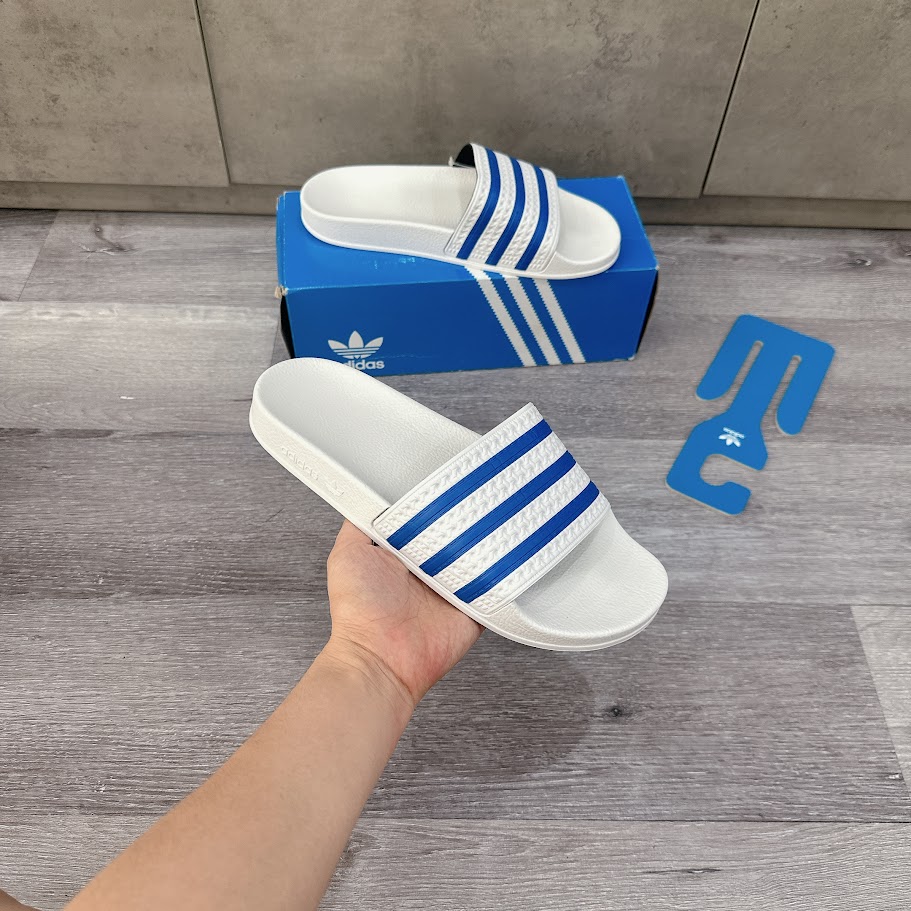 Dép Adidas Adilette Slides Màu Trắng Xanh [ FX5860 ]