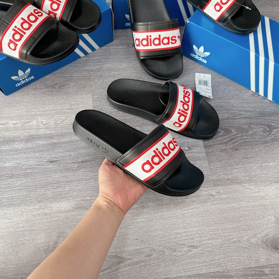 Dép Adidas Adilette Slides Black Red [ ID5795 ]