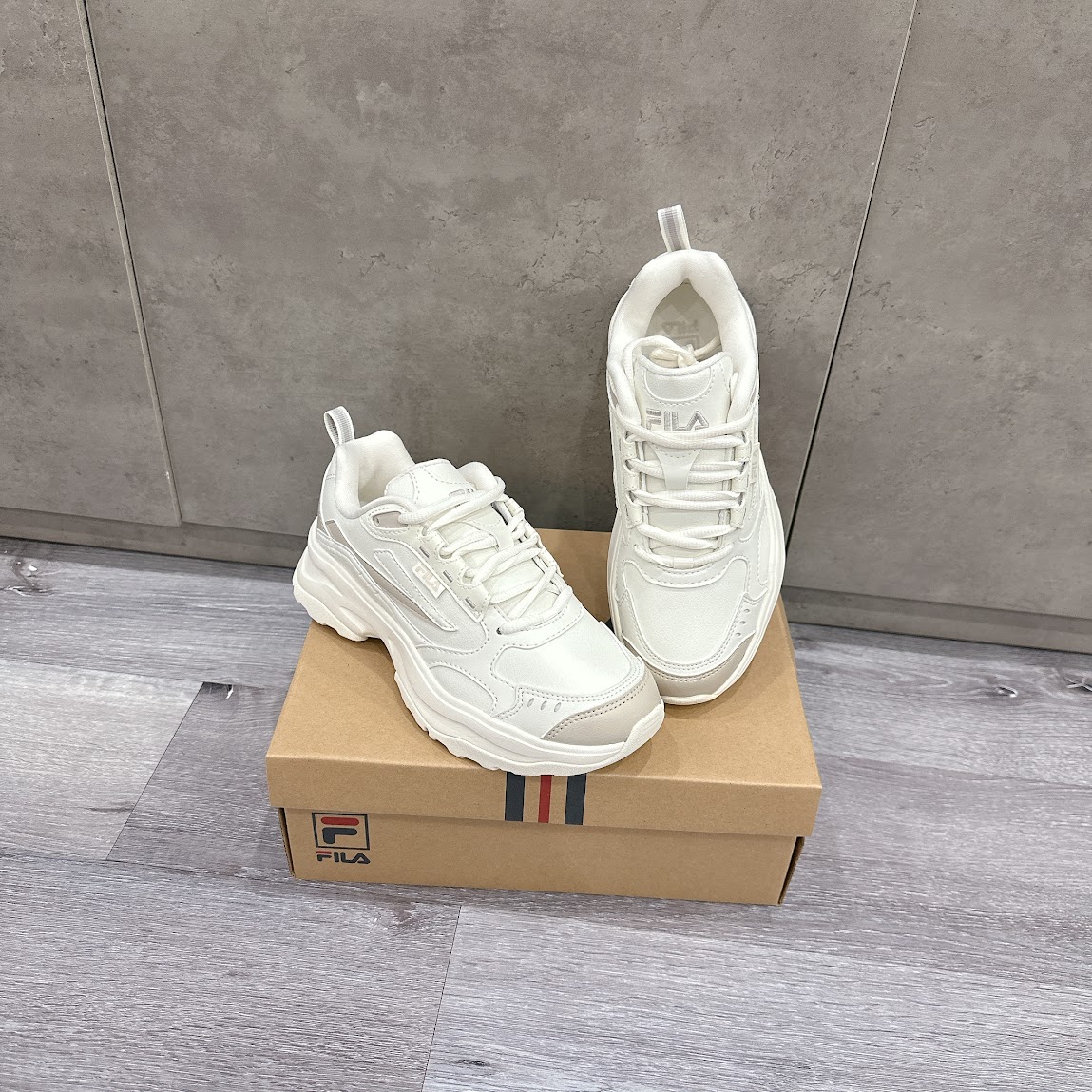 Giày Fila Precursor Wood Block White [ 1RM02259E-924 ]