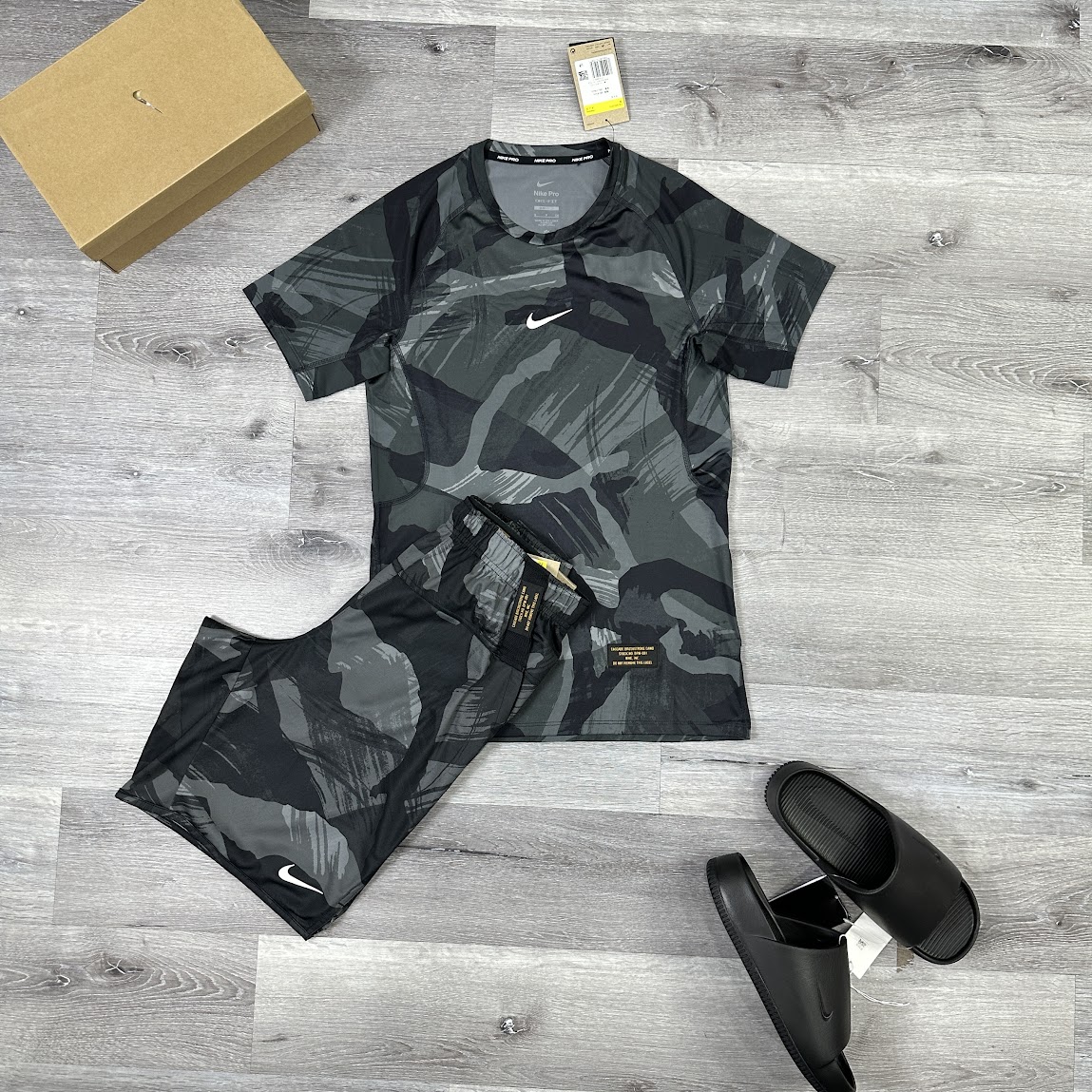 Set Quần Áo Nike NP Slim Camo [ FB7935-010/FB7085-010 ]