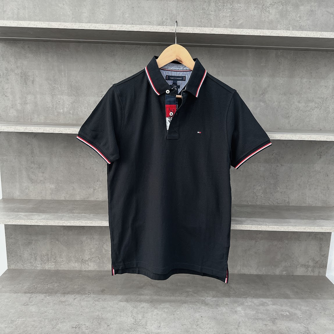 Áo Polo Tommy Hilfiger Premium Pique Slim Black [ 6800358202 ]