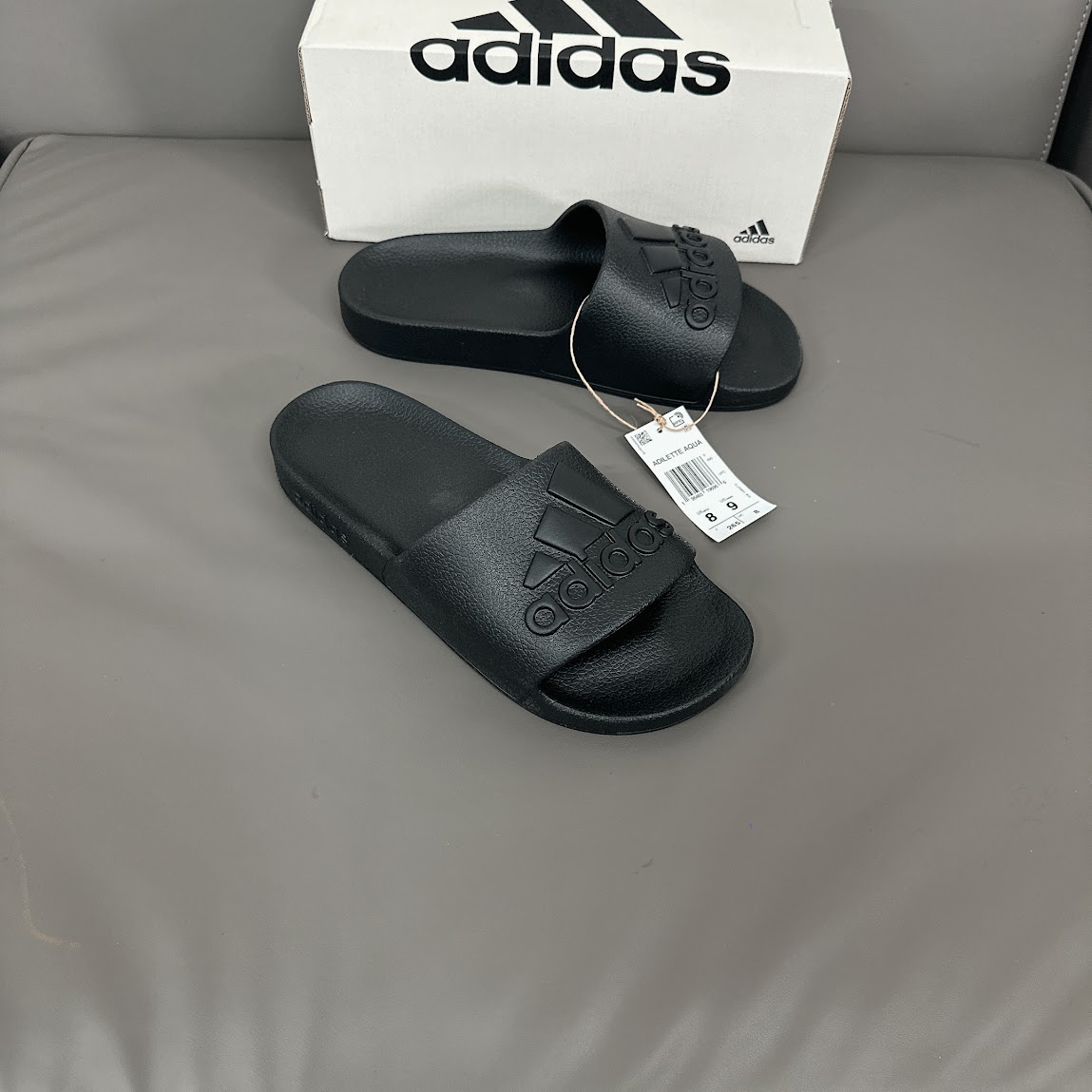 Dép Adidas Adilette Aqua Slides Core Black [ IF7371 ]