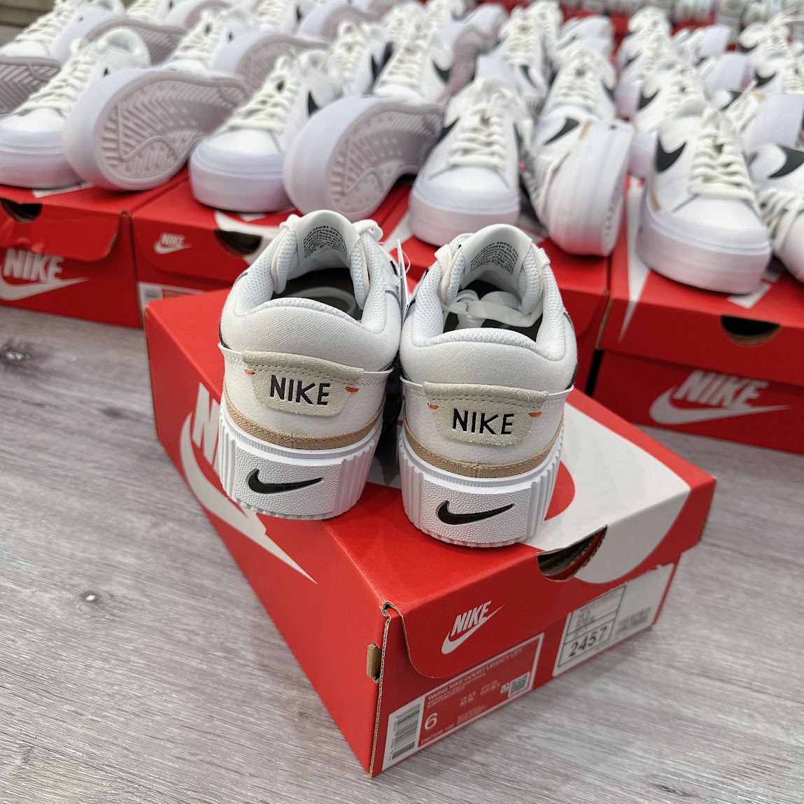 Giày Nike Court Legacy Lift White Black [ DM7590 100 ]