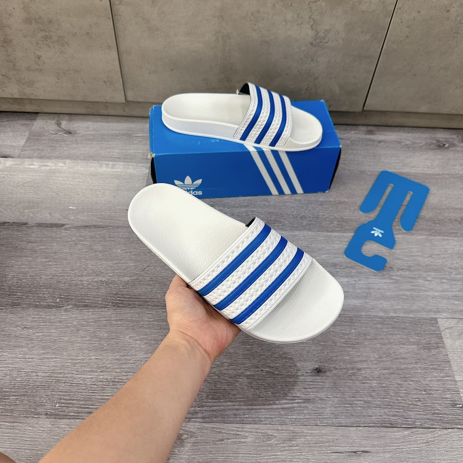 Dép Adidas Adilette Slides Màu Trắng Xanh [ FX5860 ]