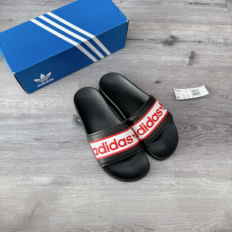 Dép Adidas Adilette Slides Black Red [ ID5795 ]