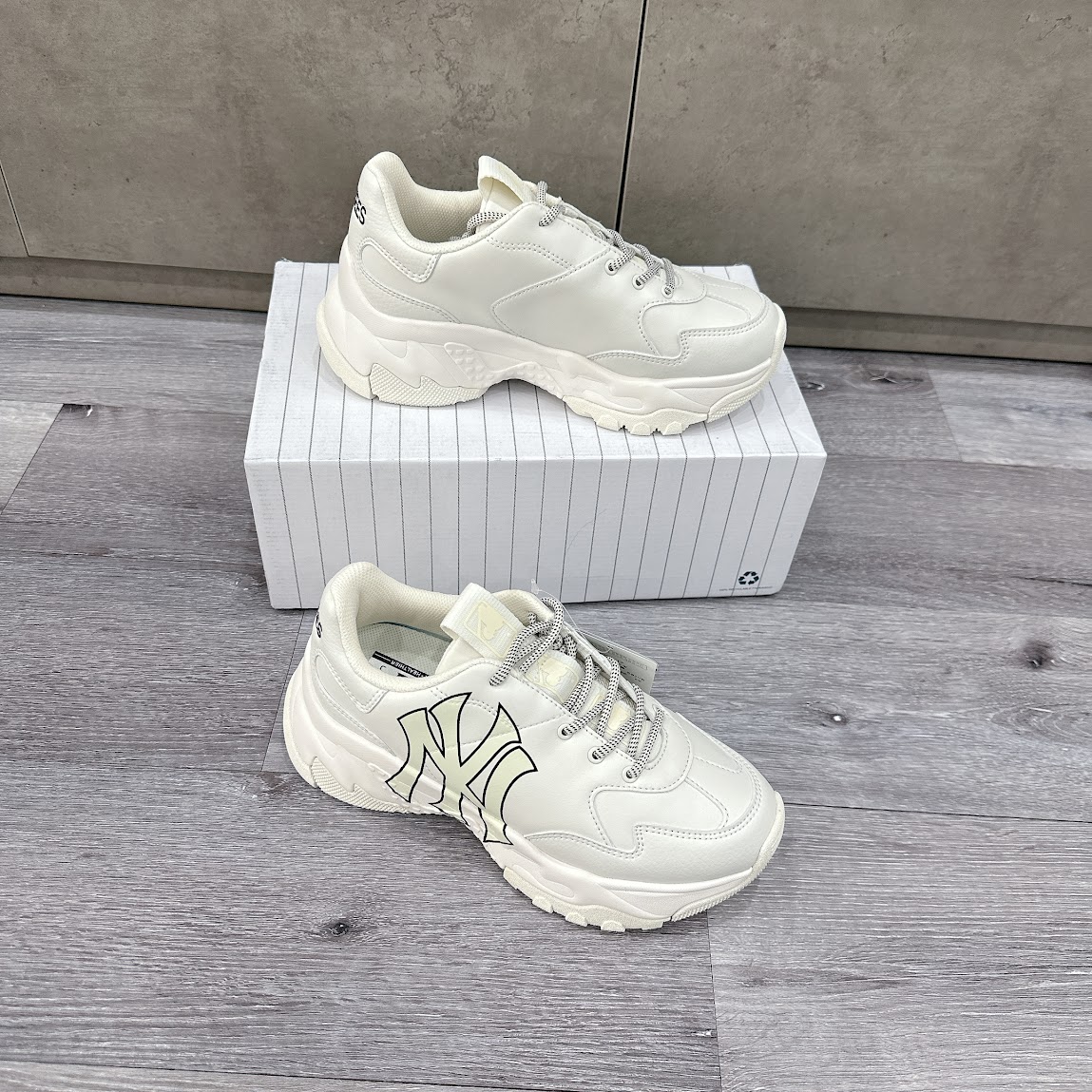 Giày MLB BigBall Chunky A New York Yankees [ 3ASHC101N-50IVS ]