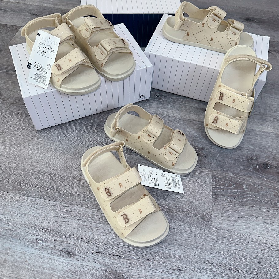 Dép Sandal MLB Chunky Boston Red Sox Màu Be [ 3ASDCSD33-43BGS ]
