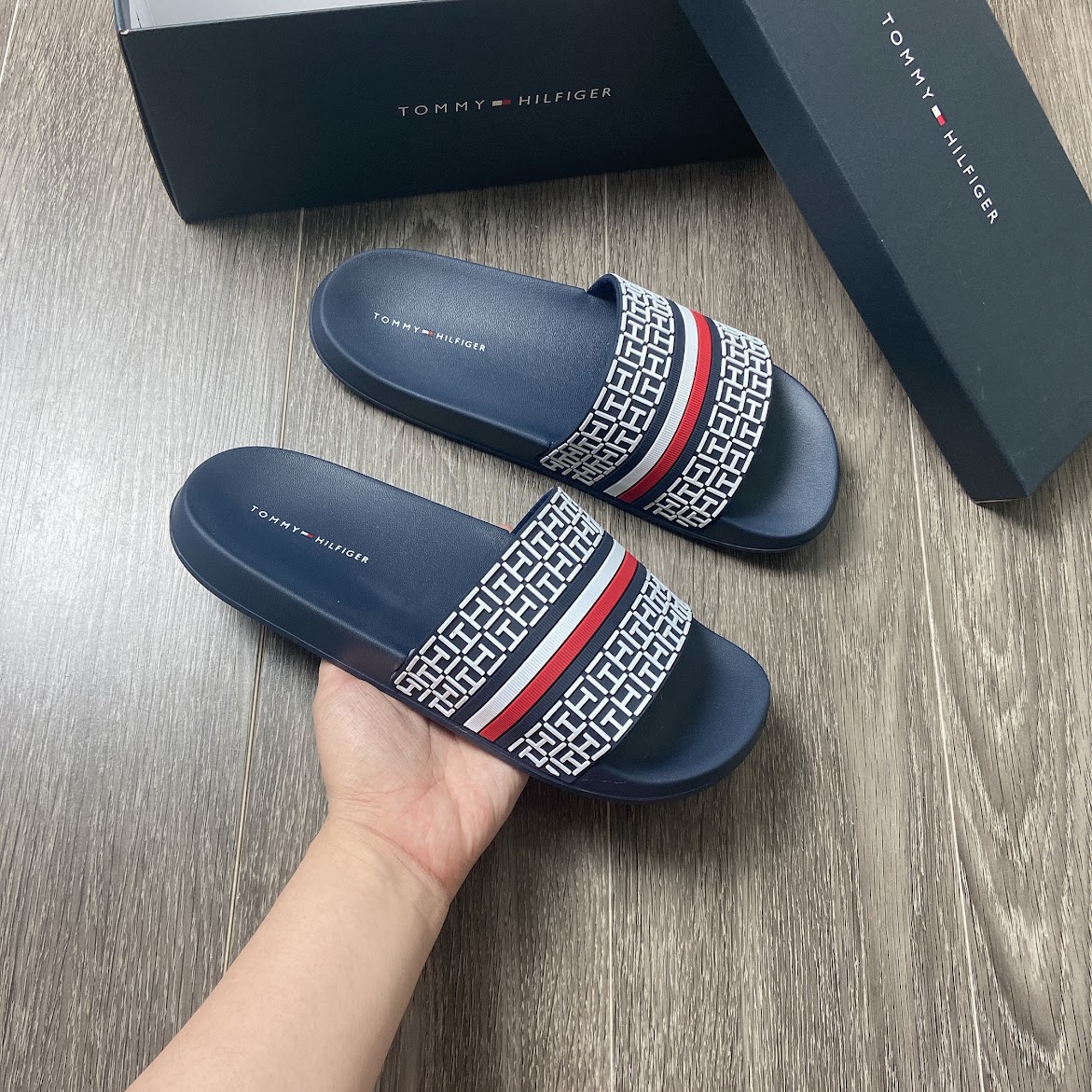 Dép Tommy Hilfiger DOLY DARK BLUE 400