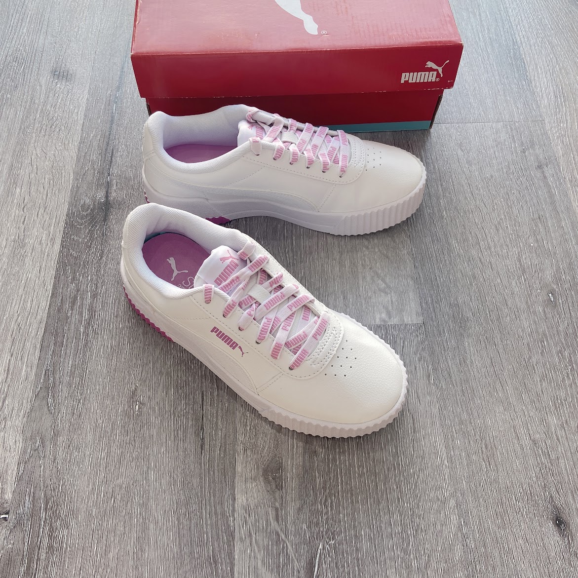 Giày Puma Carina Logomania Pink [ 383906-02 ]