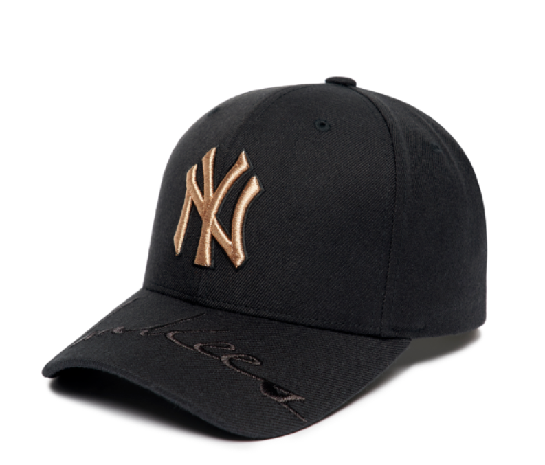 Mũ MLB Lưỡi Trai Big Logo NY Black - Gold [ 3ACPIK01N-50GOS ]