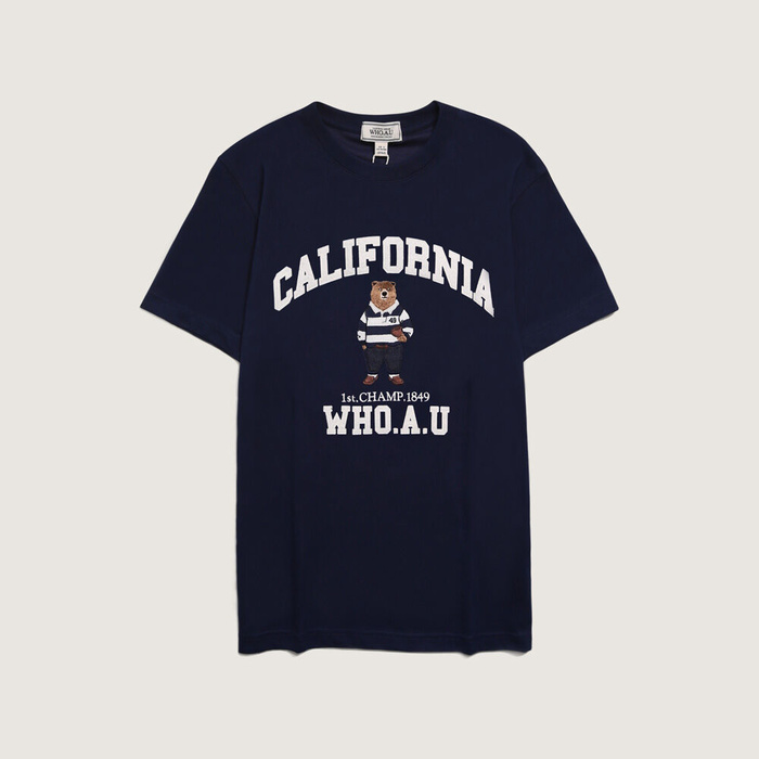 Áo WHOAU Steve Patch Tee Shirt  Navy [ WHRAD2312U-02 ]