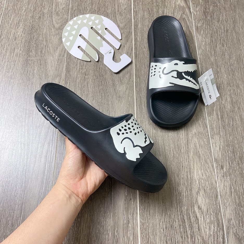Dép Lacoste Croco sliders 2.0 Black