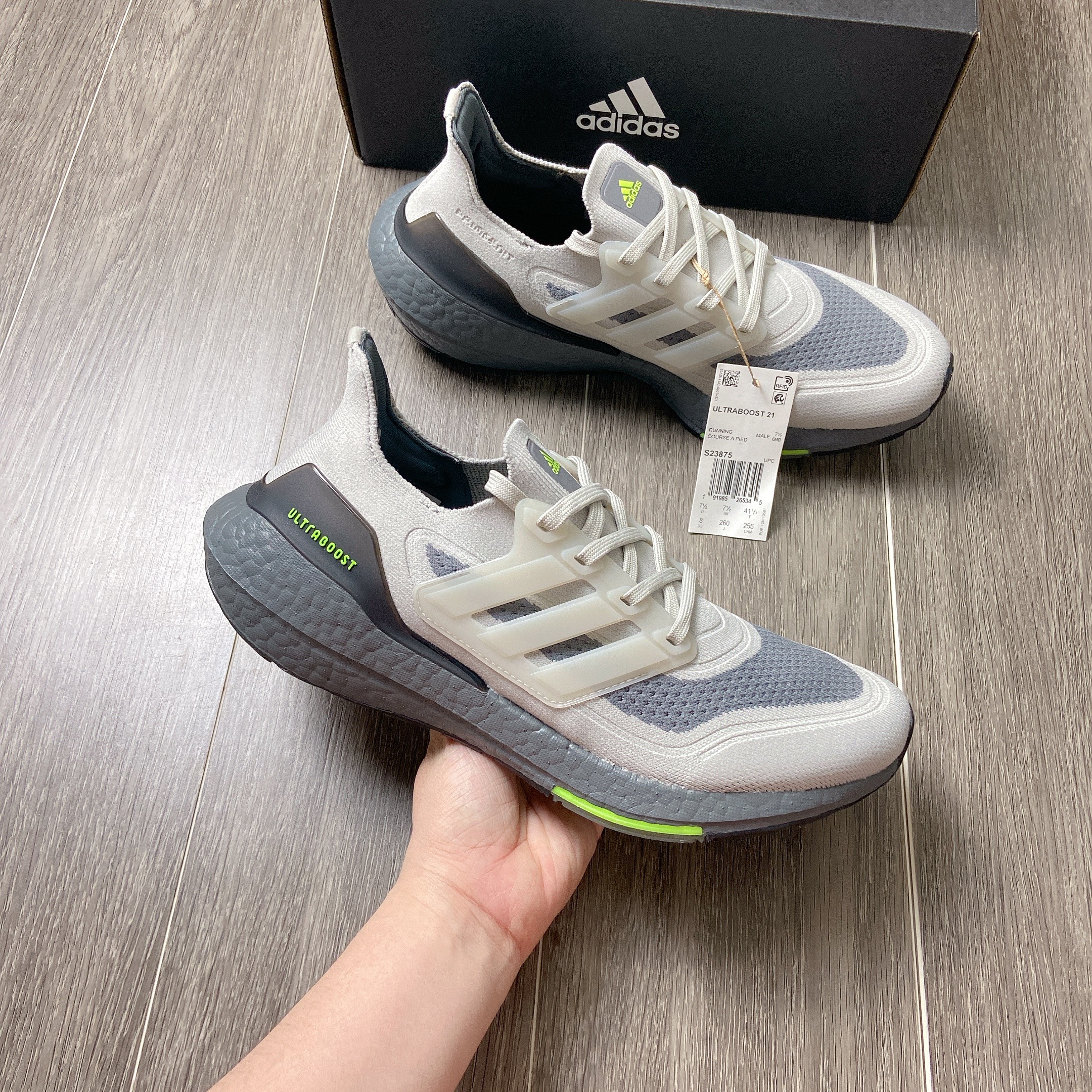 Giày Ultraboost 21 Black Gray S23875