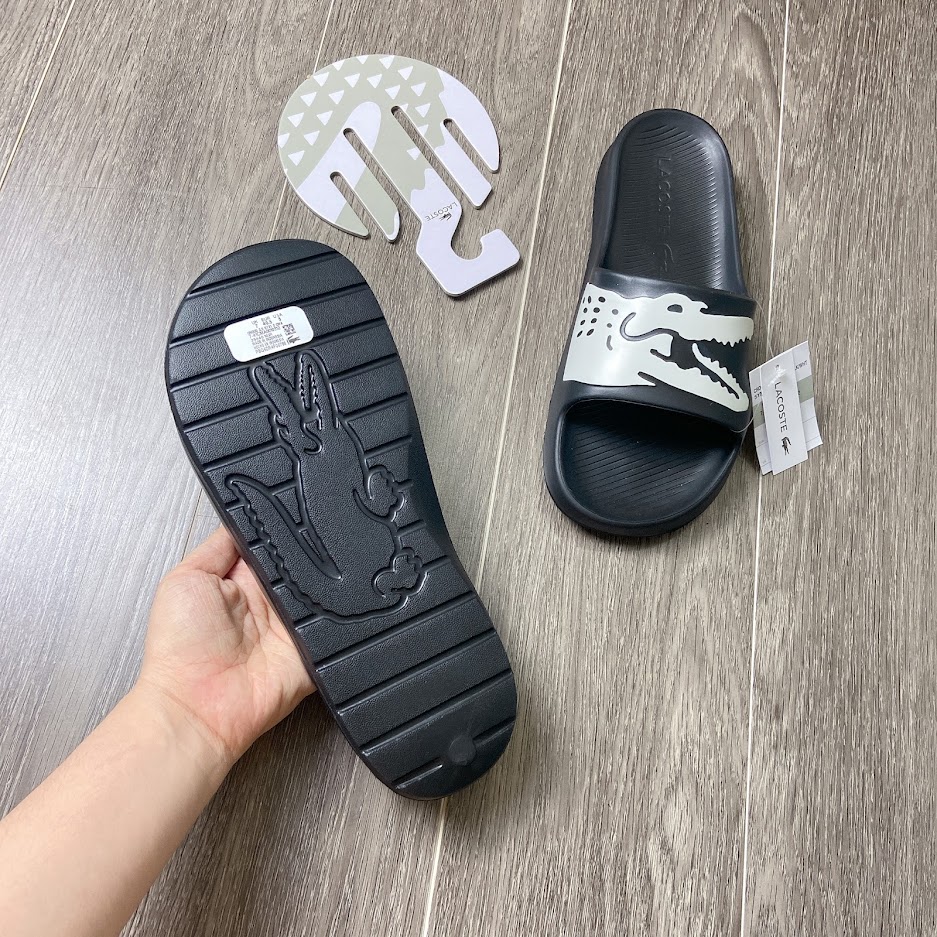 Dép Lacoste Croco sliders 2.0 Black