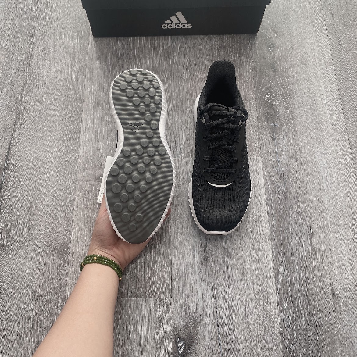 Giày Adidas AlphaBounce Black Silver White Unisex Running Jogging Shoes [ GX4150 ]
