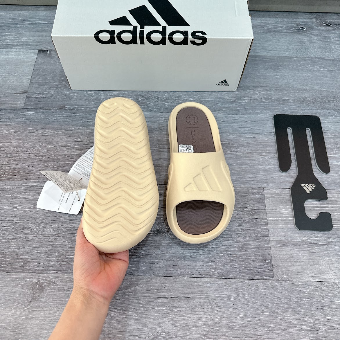 Dép Adidas Adicane Slide Beige [ HP9415 ]