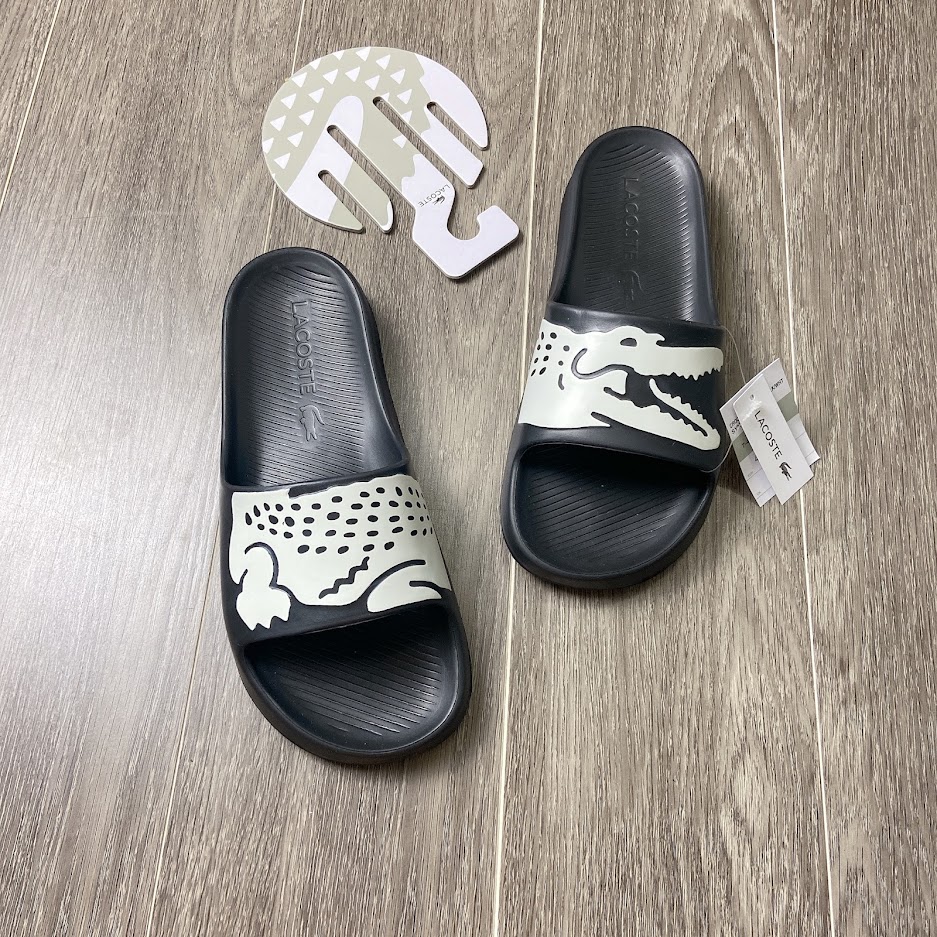 Dép Lacoste Croco sliders 2.0 Black