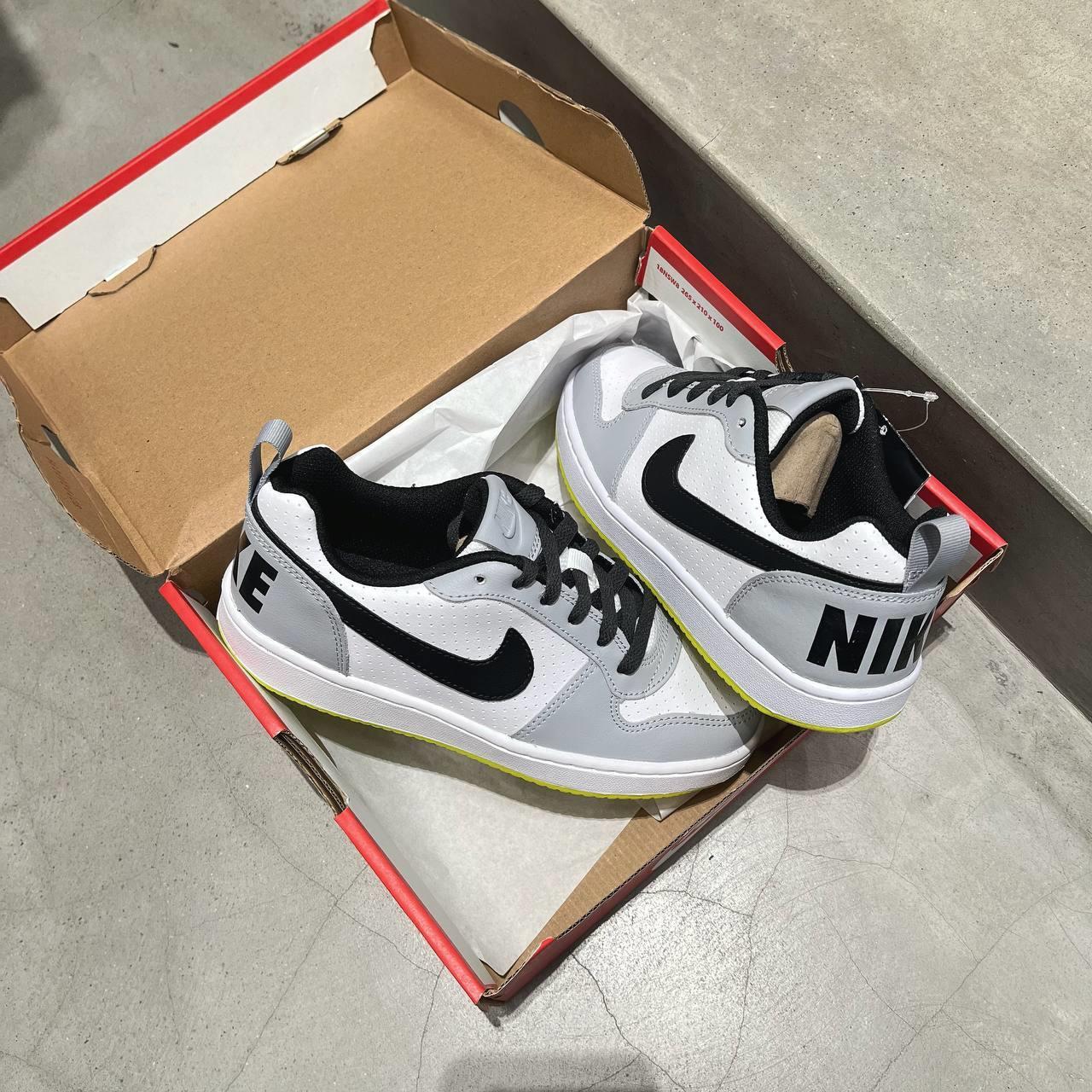 Giày Nike Court Borough Low White Black Wolf Grey [ 839985 104 ]