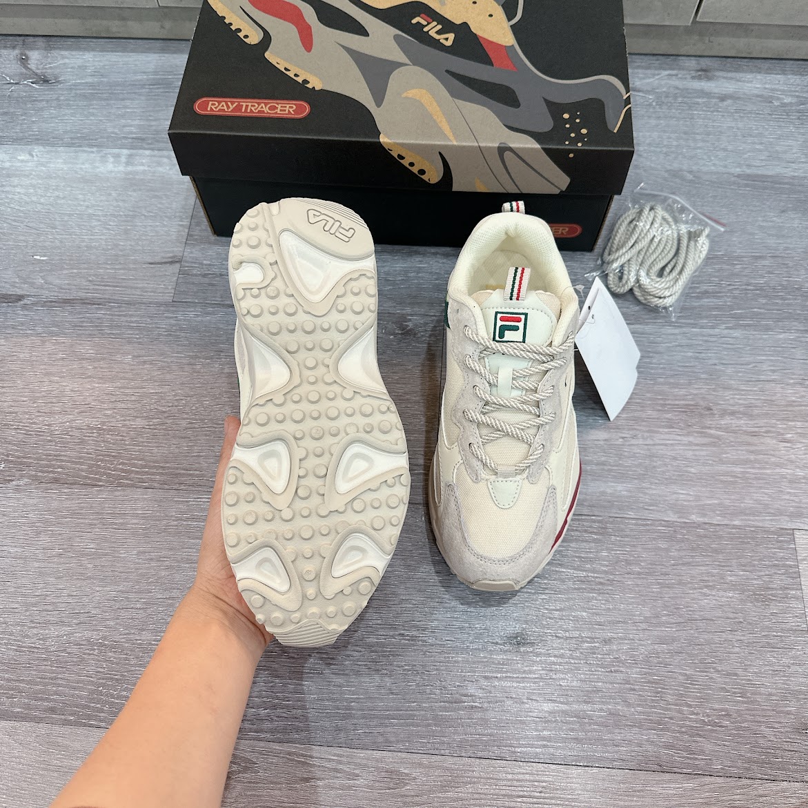 Giày Fila Ray Tracer White Red [ 1RM01153E 926 ]