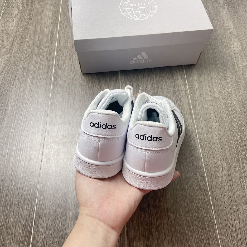 Giày Adidas Grand Court Gót Trắng (EF0103)