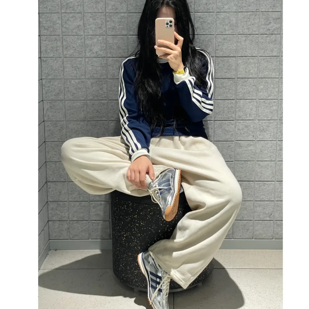 Áo Adidas Retro Sport Sporty Club Long Sleeves Blue [ JM8012 ]