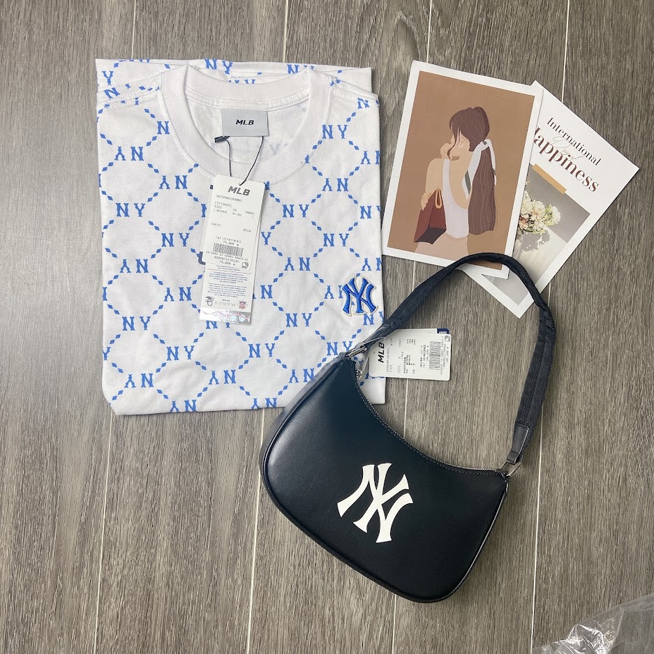 Túi MLB Big Logo Hobo NY [ 3ABQS051N-50BKS ]