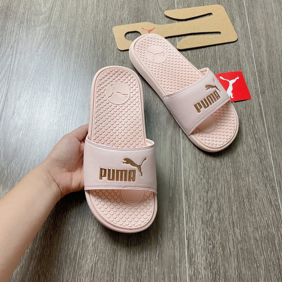 Dép PUMA Cool Cat hồng vàng 371013 15
