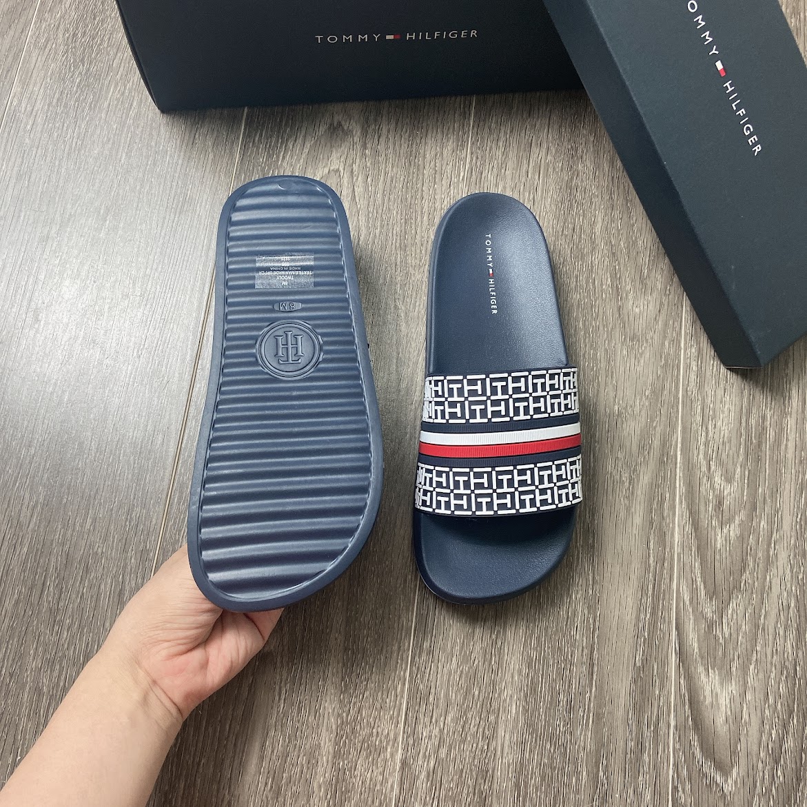 Dép Tommy Hilfiger DOLY DARK BLUE 400