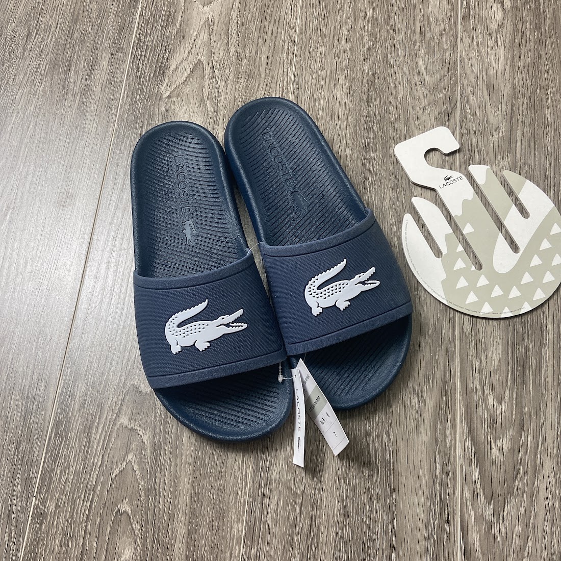 Dép Lacoste Croco Slide 119 1 Navy Blue 7-37CMA0018092