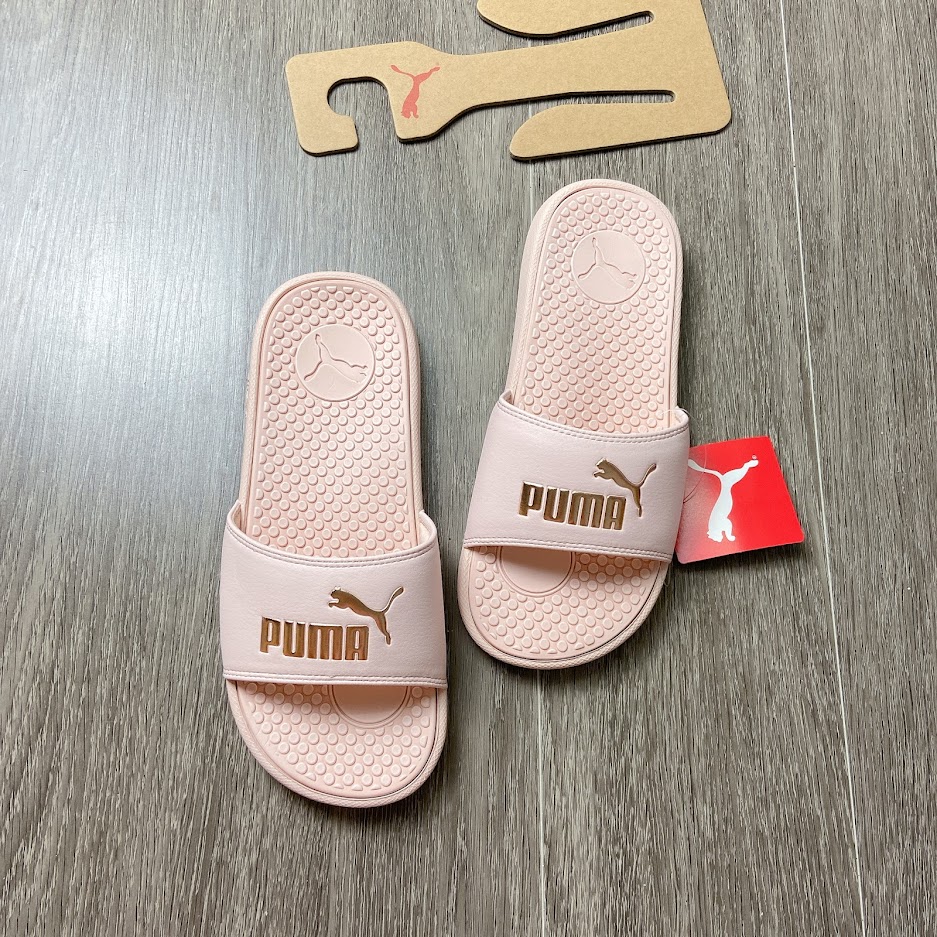 Dép PUMA Cool Cat hồng vàng 371013 15