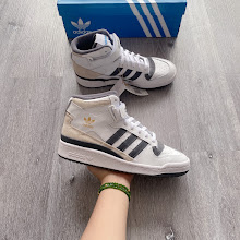 Giày Adidas Forum Mid Footwear White Grey [ GW4371 ]