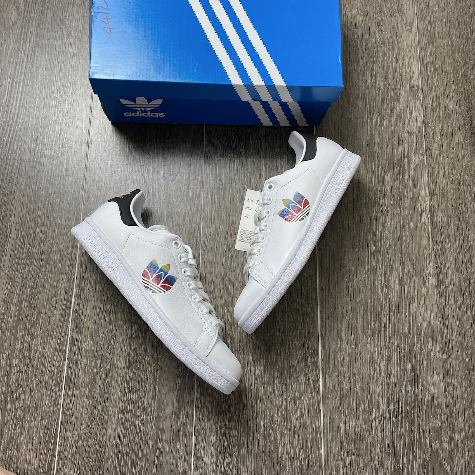 Giày Adidas STAN SMITH gót đen FW2443