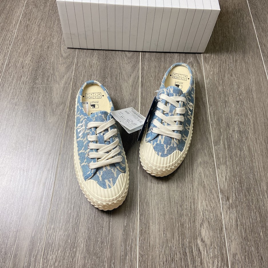 Giày MLB Mule MONO Denim Xanh Nhạt [ 32SHSD111-50U ]
