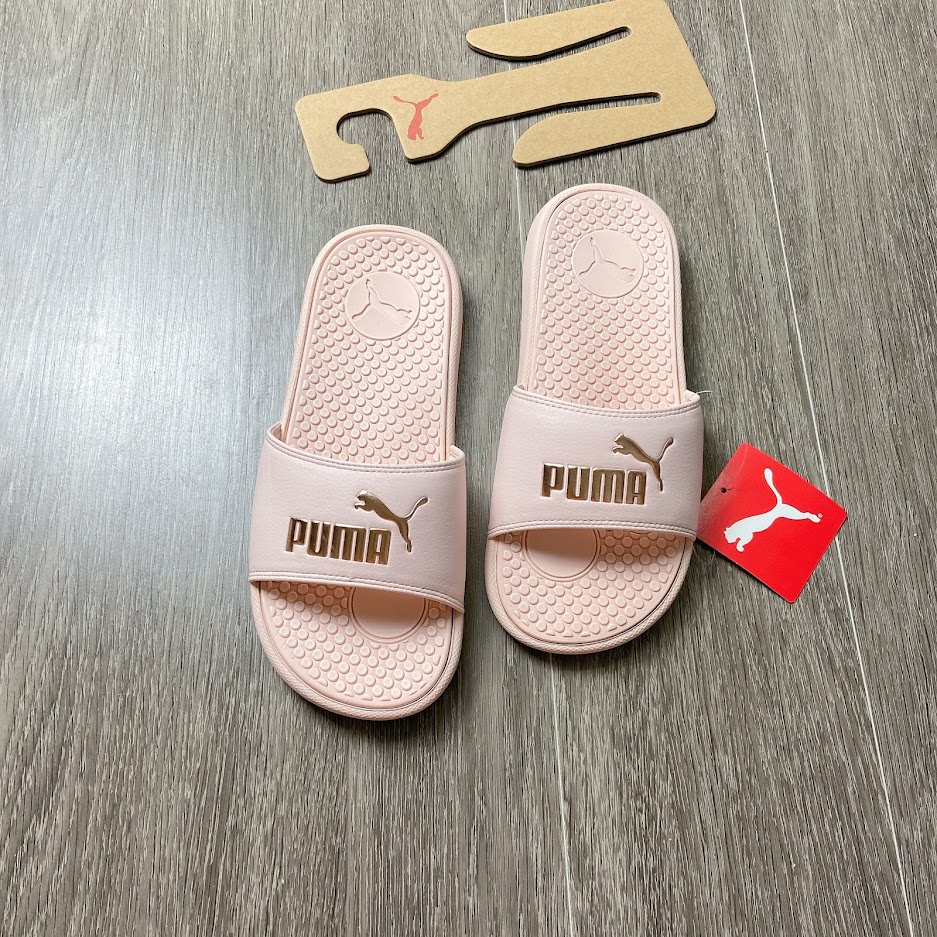 Dép PUMA Cool Cat hồng vàng 371013 15
