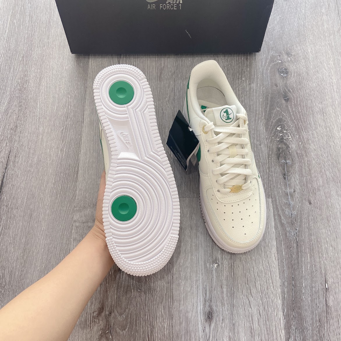 Giày Nike Air Force 1 Low 07 LV8 Sail Malachite [ DQ7658-101 ] (AF1)