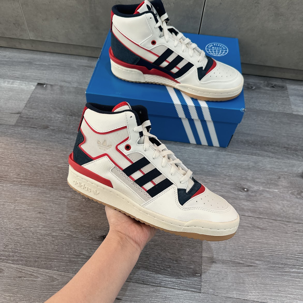 Giày Adidas Forum Exhibit Mid Shoes White [ HQ1482 ]