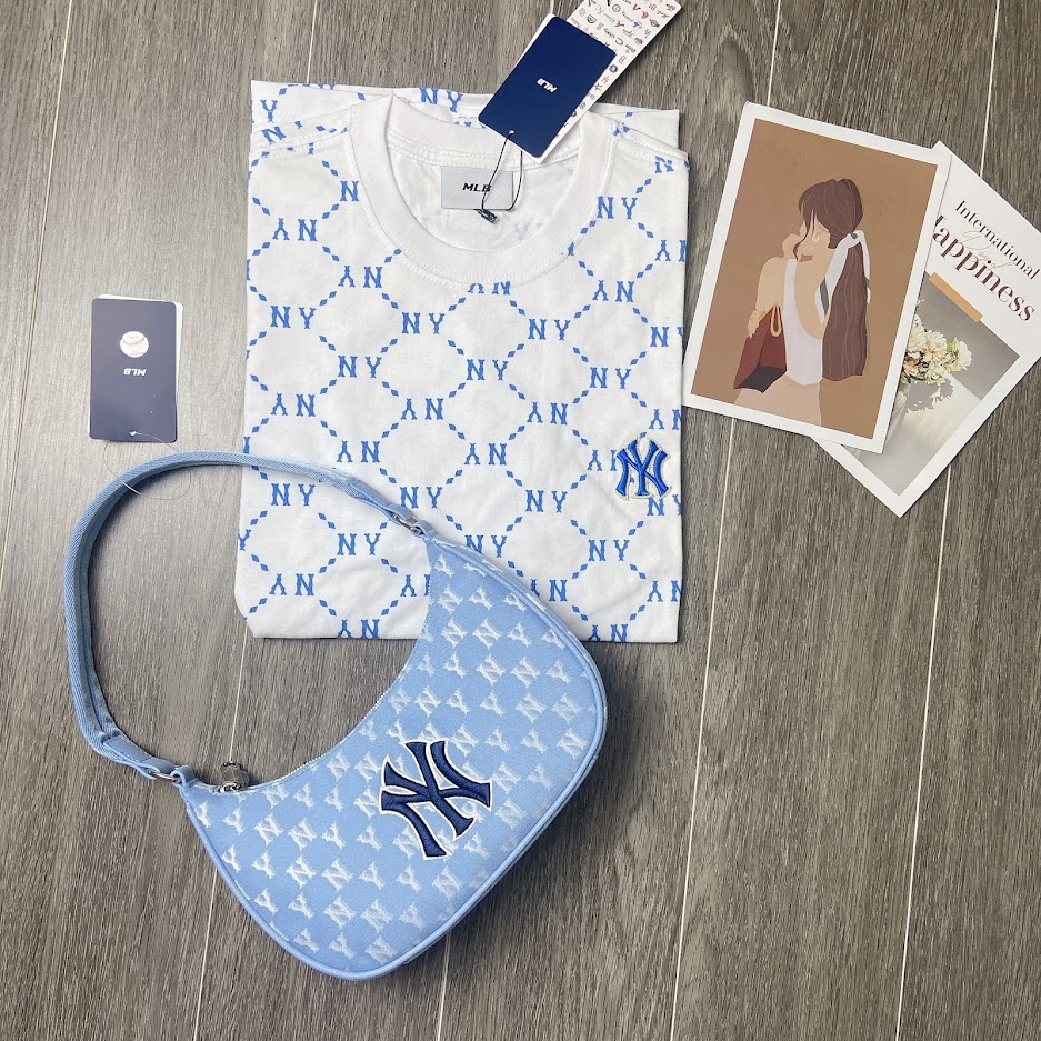 Túi MLB Monogram NY màu Xanh [ 3ABQS012N-50BLL ]