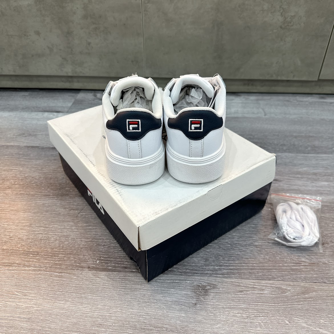 Giày Fila Court Plumpy White Blue [ 1TM01397D 147 ]