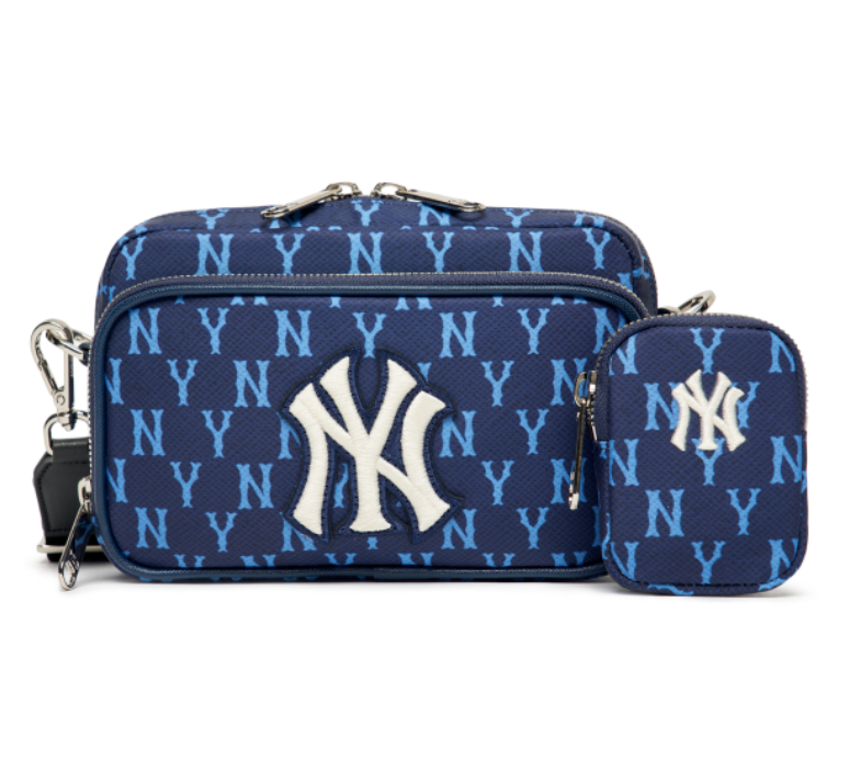 TÚI MLB Monogram Mini Crossbody NY Màu Xanh Đậm 18x11.5 [ 3ACRS012N-50NYL ]