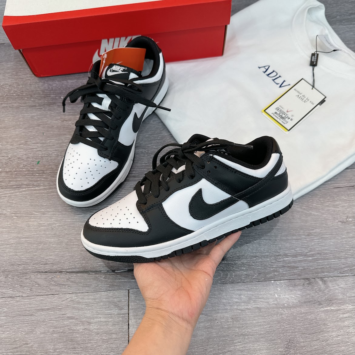 Giày Nike Dunk Low Retro Panda Code Men [ DD1391-100 ]