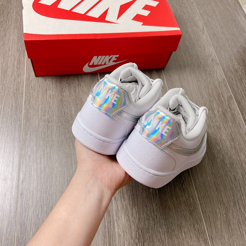 Giày Nike COURT VISION LOW logo lấp lánh CW5596-100