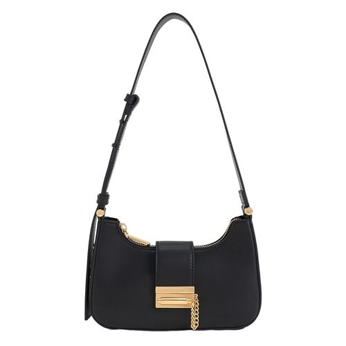Túi Charles & Keith CNK Metallic Accent Belted Bag Màu Đen [ CK2-40271113 ]