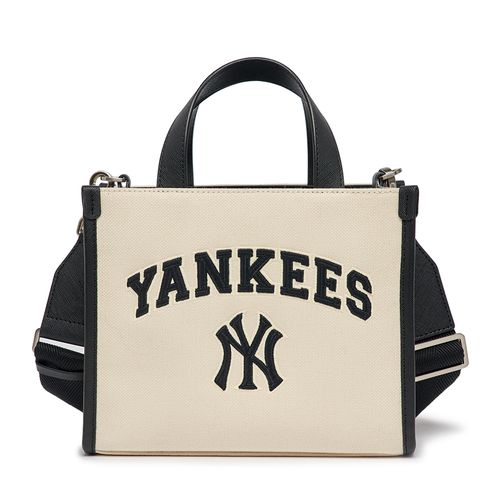 Túi Tote MLB Varsity Basic Canvas Mini Tote New York Yankees Màu Đen Kem [ 3AORS083N-50CRD ]