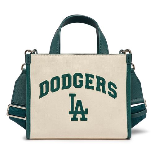 Túi Tote MLB Varsity LA Dodgers Màu Kem Xanh [ 3AORS083N-07CRD ]